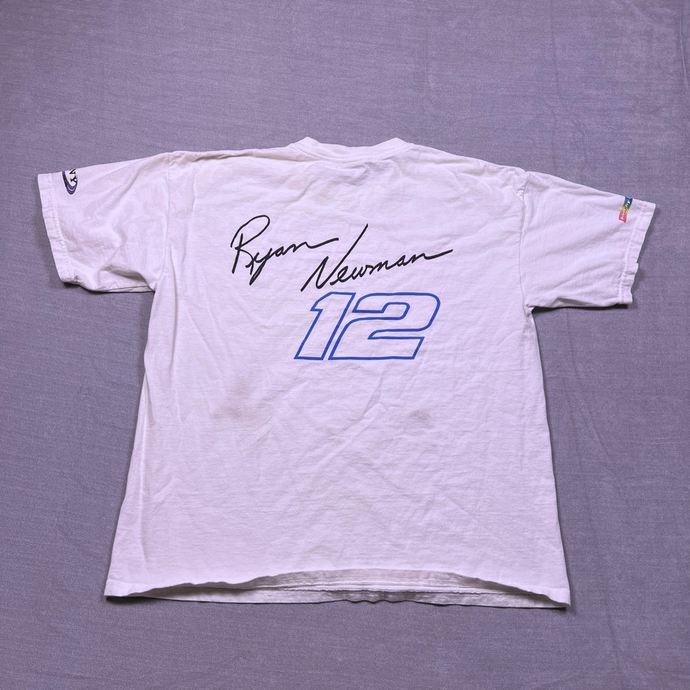 Ryan Newman 12 WEGA Nascar Racing T Shirt Mens‎ XL Gildan Heavyweight Tee